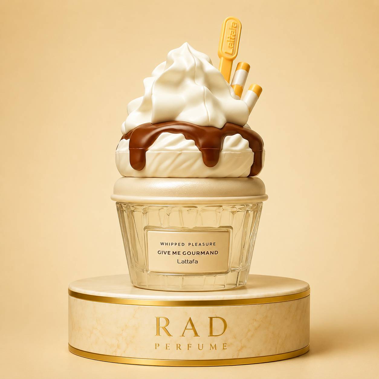 عطر بستنی گیو می گورمند ویپد پلژر لطافه | Lattafa Whipped Pleasure Give Me Gourmand